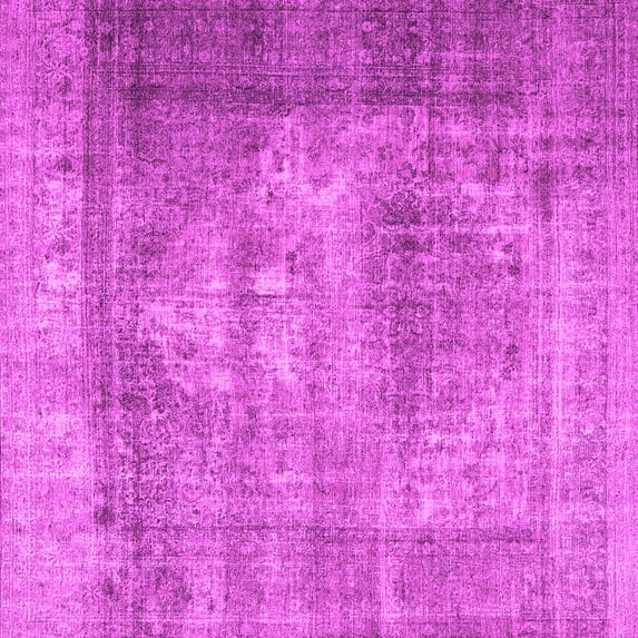 Ahgly Company Indoor Square Persian Pink Traditional Area Rugs, 7' Square