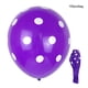 thumbnail image 2 of Moyic 100 piezas globos de lunares látex peso ligero punto de onda globo colorido atmósfera arreglo foto Props bebé Kits de decoración para fiestas Púrpura/punto blanco Moyic HA062964-10B, 2 of 6