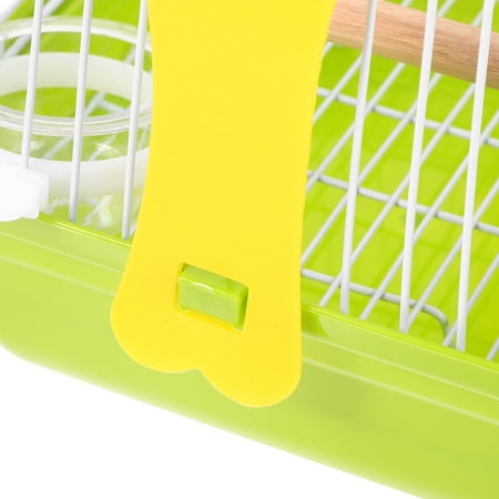 MOKKHNB 1Set Metal Bird Carrier Cage with Ventilated Design Comfortable Parrot Travel Cage