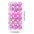 thumbnail image 3 of 36 pc Christmas Ball Bauble Ornament Glittering Christmas Indoor Outdoor Hanging Decoration Holiday Party Wedding Halloween Thanksgiving Valentine's Day Decor, 3 of 7