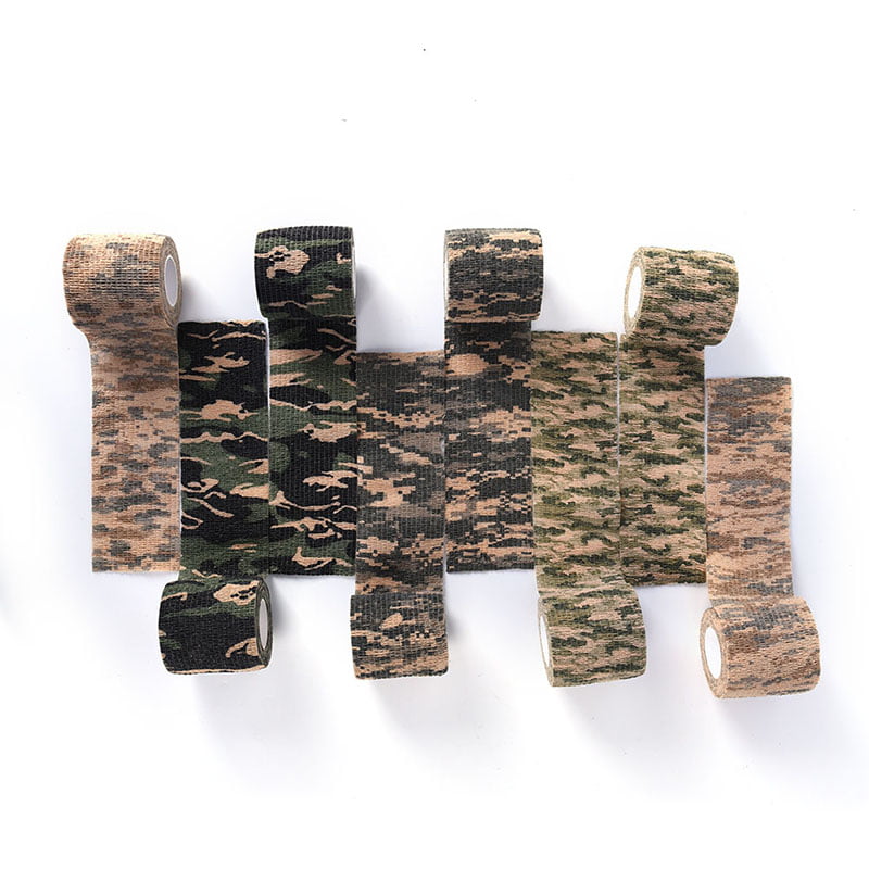 2X Military Stretch Medical Bandage Camouflage Tape Self-Adhesiv Gun Decor YH 