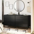 thumbnail image 4 of Ameriwood Home Monterey 3 Drawer Dresser, Black Oak, 4 of 9