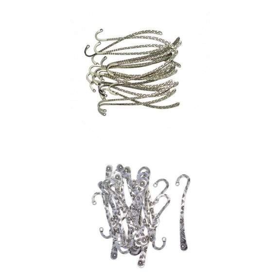 40Pcs Retro Bookmarks With Hook DIY Making Book Accessories