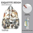 thumbnail image 5 of Birthday gift chicken backpack, roomy backpack with colorful hen prints, practical backpack for school, 5 of 6
