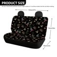 thumbnail image 4 of Psesaysky Hummingbird Floral Rear Bench Seat Covers for Cars, 2 Piece Soft Stretchy Back Seat Covers for Automotive Interior, Pet and Men Use, 4 of 4