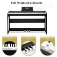 thumbnail image 5 of Piano Keyboard for Beginners, 104 88 Keys Full Weighted Keyboards Digital Piano with Furniture Stand, Power Adapter, Triple Pedals, Headphone, for All Experience Levels (Black), 5 of 9