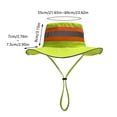 thumbnail image 2 of High Visibility Reflective Sun Hat Breathable Neon Mesh Boonie Hat Wide Brim, 2 of 3