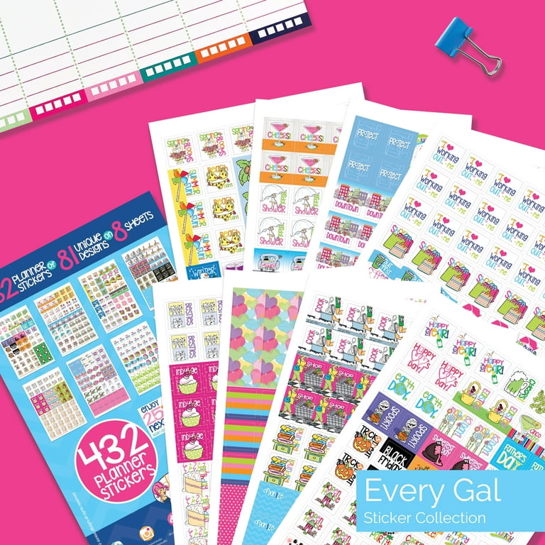 Planner Stickers, Every Gal Collection (Qty 432) - Holidays