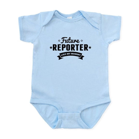 CafePress - Future Reporter Like My Mommy Body Suit - Baby Light Bodysuit, Size Newborn - 24 Months