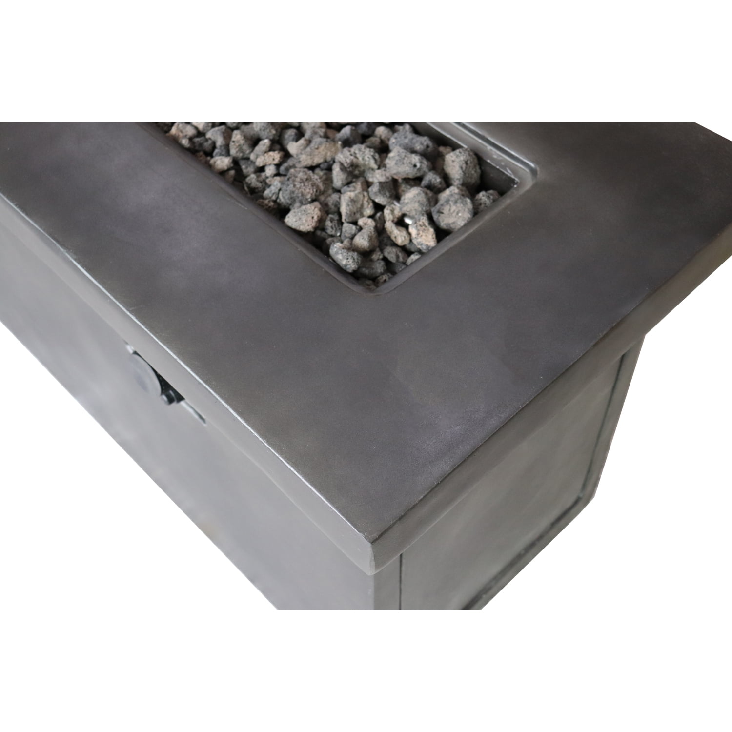 Newboti Furniture 24" H Concrete Propane/Natural Gas Outdoor Fire Pit Table 66182