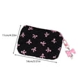 thumbnail image 3 of JHyouerji Zipper Cosmetic Makeup Pouch 6x4in Black Nylon Portable Multifunctional Travel Bag for Small Sundries Storage, 3 of 6