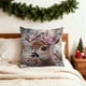 thumbnail image 4 of Fundas de almohada navideñas | Fundas decorativas para cojines de 45 x 45 cm | Tejido suave y afelpado con cremallera oculta para sofá, cama, sala de estar y decoración del hogar., 4 of 6
