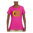 thumbnail image 2 of Wild Bobby, I'm Sunshine Mixed With A Little Hurricane , Inspirational/Christian, Women Graphic Tee, Fuschia, Medium, 2 of 5