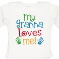 thumbnail image 4 of Inktastic Granna Loves Me Grandkid Boys or Girls Long Sleeve Baby Bodysuit, 4 of 5