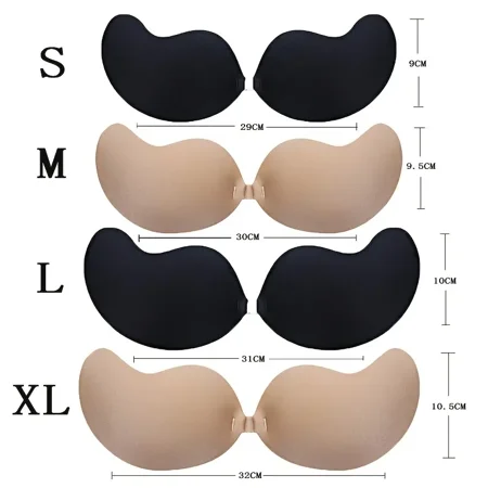 

Buy One Get One Free Silicone Bust Push Up Mango Chest Sticker Nipple Covers Invisible Seamless Ultra-thin Breathable Strapless Bra Women‘s Lingerie & Underwear Accessories