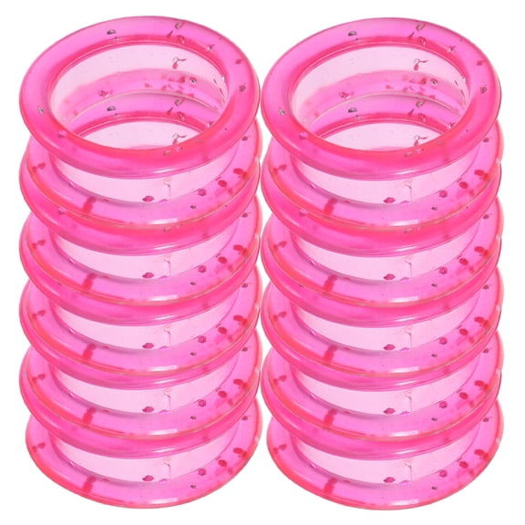 OUNONA 12pcs Soft Silicone Finger Grips for Scissors, Thumb Inserts for Dog Grooming Shears, Pet Hair Cutting Tools Accessories