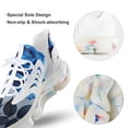 thumbnail image 7 of Romantic Rose Butterfly Blue And Grey Walking Shoes for Men Woman Lightweight Tennis Fashion Elastic Sports Shoes Cushion Basketball Shoes, 7 of 7