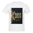 thumbnail image 4 of Bingfone Happy New Year 2024 (5) Men'S Loose Fit Short-Sleeve Pocket T-Shirt, 4 of 7