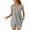 Gray, variant on Goodtrade8 Plus Size Pajamas for Women Set 2 Piece Loungewear Casual Crew Neck Flower Short Sleeve Womens Pajama Sets