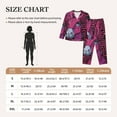 thumbnail image 5 of Uemuo ink Donkey Pop Art Pattern Womens Pajama Sets,PJ Set for Women,Pajamas for Women Logo,Long Sleeve Pajama Set for Women,Soft Long Sleeve Top With Pants-Large, 5 of 9