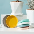 thumbnail image 2 of Yesbay Sturdy Durable Pot Tray Multi Colors Thickened Plastic Plant Pot Saucer,Grey M, 2 of 8
