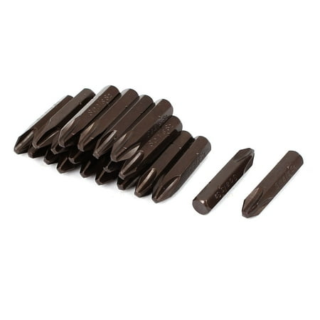 Brown Driver - Unique Bargains 8mm Cross Head Magnetic PH3 Screwdriver Bits Brown 20pcs