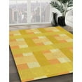 thumbnail image 2 of Ahgly Company Indoor Round Patterned Bright Gold Yellow Area Rugs, 4' Round, 2 of 6