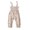 Khaki, variant on Baby Girls Rompers Tie-Up Straps Sleeveless Halter Floral Print Overalls Jumpsuit Infant Summer Clothes