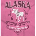 thumbnail image 2 of Alaska Last Frontier Feminine Moose Women's Graphic T Shirt Tees Brisco Brands S, 2 of 6