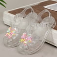 thumbnail image 5 of breaise Girl Jelly Sandals, Closed Toe Princess Summer Dress Shoes, Beach Flat Sandals, Birthday Party Dance Casual Flat Shoes, 5 of 10