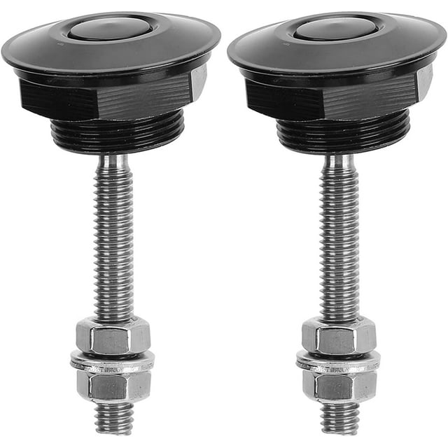 HUGFEGWE 2Pcs Universal Hood Pin Bonnet Lock Quick Release Push Button Bumper Clip Latches Hood Pins (32mm) CJB91-46409