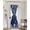 Blue, variant on Ocean Coastal Blackout Door Curtains for French, Glass,Front, Back, Patio Door, Nautical Starfish Conch Seashells Coral Thermal Insulated Rod Pocket Window Curtain Drapes With Tiebacks 25"x40"