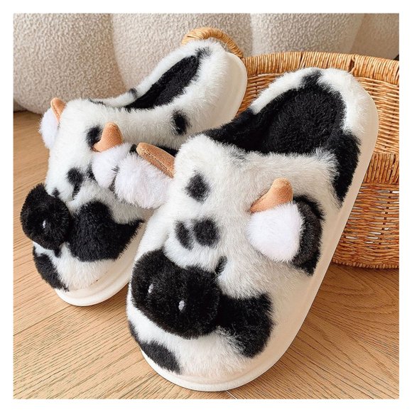 Cute Animal Winter Fuzzy Slippers for Women and Men, Suitable for Bedroom, Living Room and Home