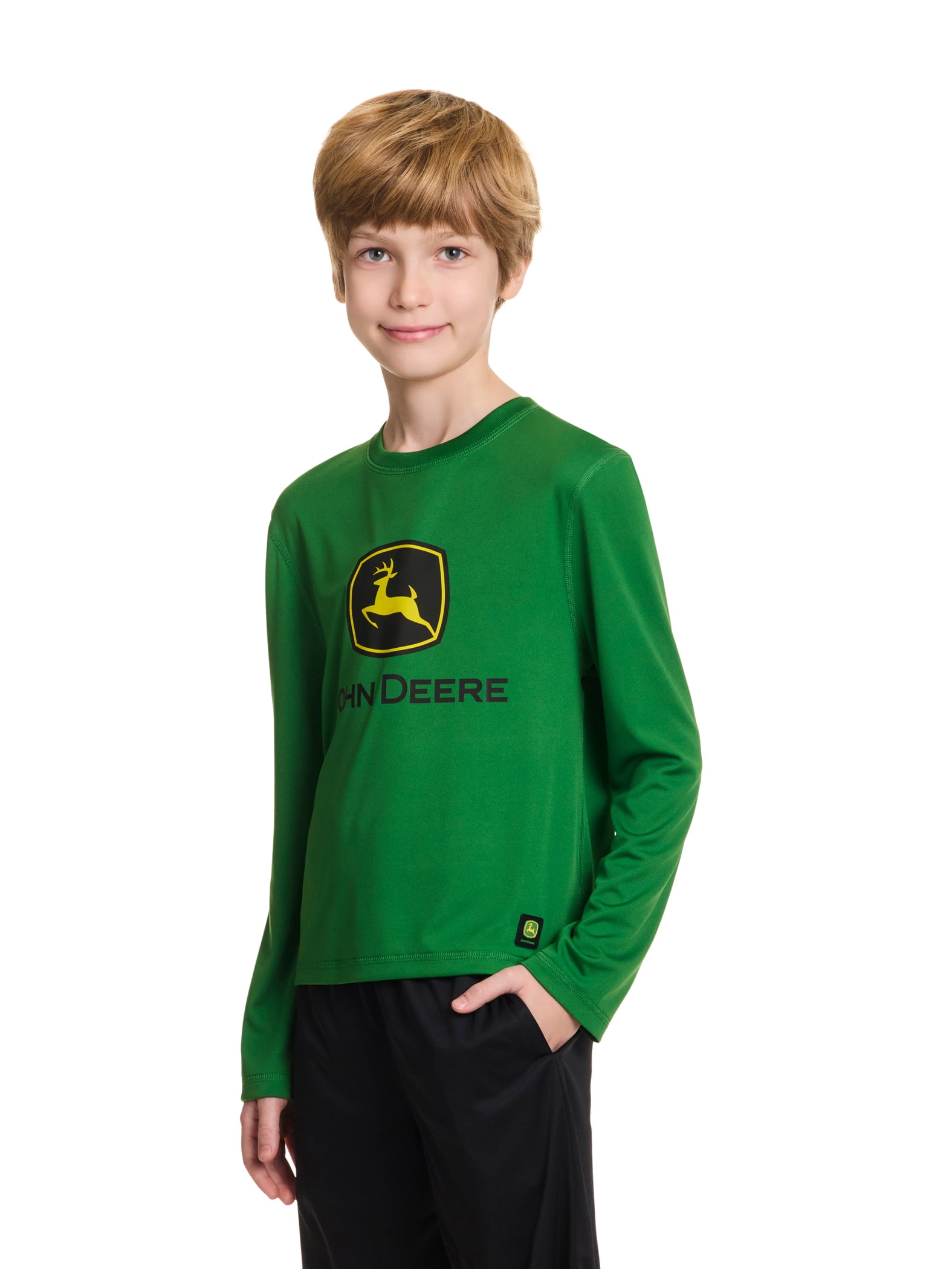 John Deere Boys Long Sleeve Rash Guard Shirt