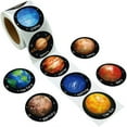thumbnail image 2 of Xoxingysm Stickers 500 Pieces of 8 Pattern Roll Planet Series Decorative Stickers, 1 Roll of Stickers, 2 of 9