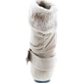 thumbnail image 4 of Static Footwear Girls Fashion Faux Suede Fur Cuff Boots, 4 of 7