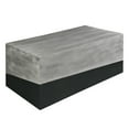 thumbnail image 3 of 45 Inch Rectangular Mango Wood Coffee Table Iron Base Washed White and Black - Saltoro Sherpi, 3 of 7
