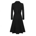 thumbnail image 2 of Women's Woolen Coat Fashion Casual Windbreaker, 2 of 3