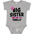 thumbnail image 3 of Inktastic Big Sister Finally with Bow and Arrow Girls Baby Bodysuit, 3 of 5