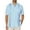 Baby Blue, variant on COOFANDY Men's Short Sleeve Linen Shirt Cuban Guayabera Shirts Summer Beach Tops