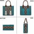 thumbnail image 4 of Jia Store Women's Bohemian Convertible Handbag - 3-in-1 Tote, Shoulder & Crossbody Bag with Removable Strap, 4 of 6