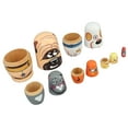 thumbnail image 4 of Muñecos anidados para perros, muñecos rusos decorativos hechos a mano de madera, juguete para niños, regalo de deseos de cumpleaños y Navidad, 6 uds., 4 of 5