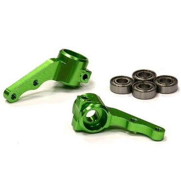 Integy RC Toy Model Hop-ups T7996GREEN Steering Blocks II for 1/10 Electric Slash 2WD, Stampede 2WD, Rustler & Bandit