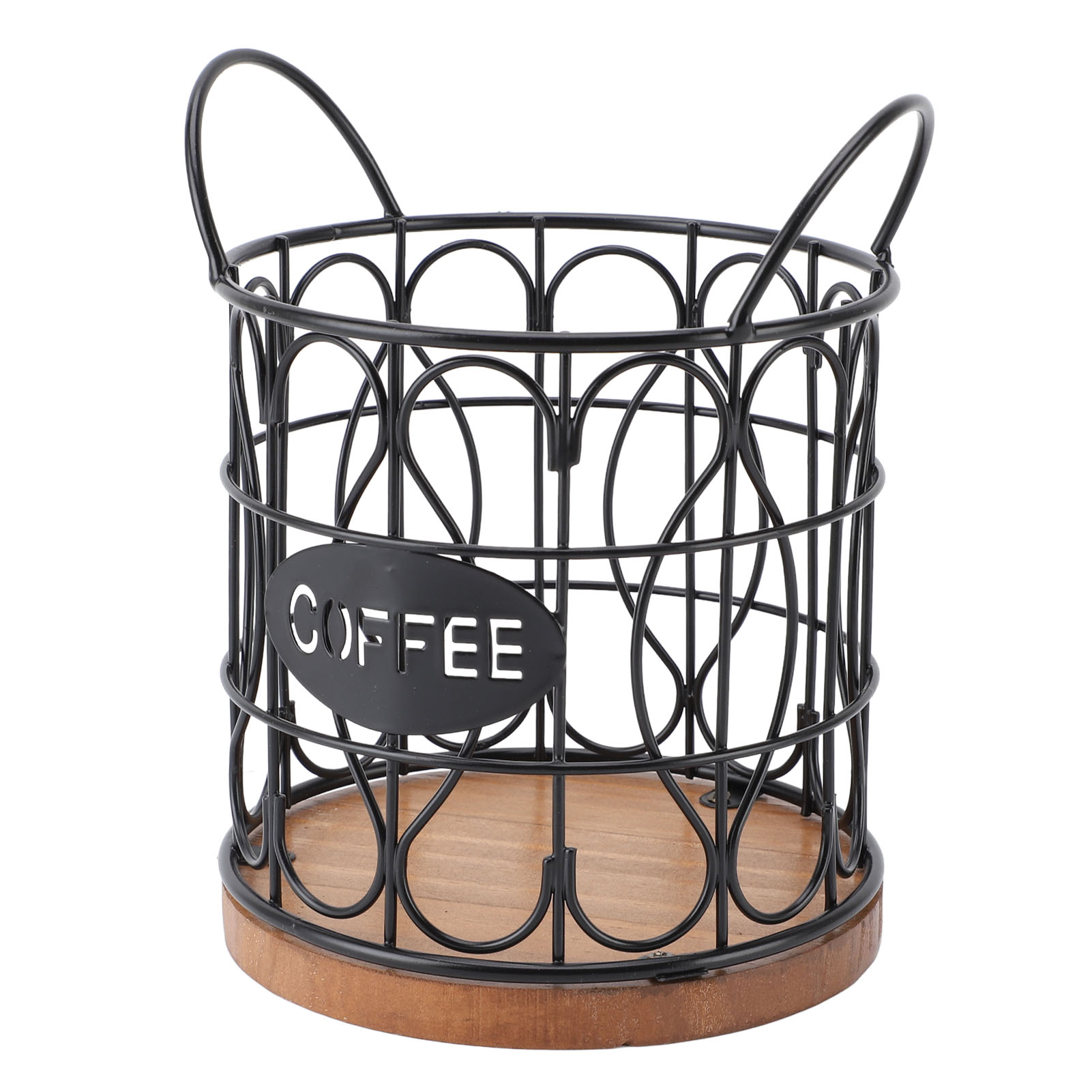 Porte-dosettes De Café Vintage - Support En Fer Et Bois Pour Comptoir De Cuisine