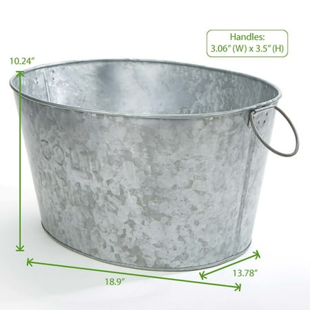 Mind Reader - Beverage Chiller Tub - Silver