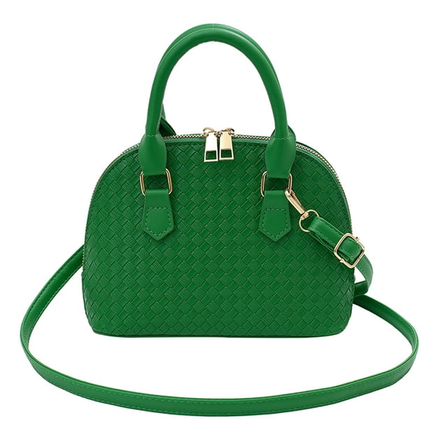 Bolso bandolera de piel sintética estilo retro para mujer, de primavera, color verde