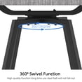 thumbnail image 6 of Outdoor Bar Stools Set of 2, 28.4" Pub Height Tall Patio Chairs, All-Weather 360° Swivel Patio Barstools for Outside Garden Poolside Yard, Gray, 6 of 8