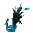 thumbnail image 2 of 10" Turquoise Blue and Green Peacock Clip-On Christmas Ornament, 2 of 4