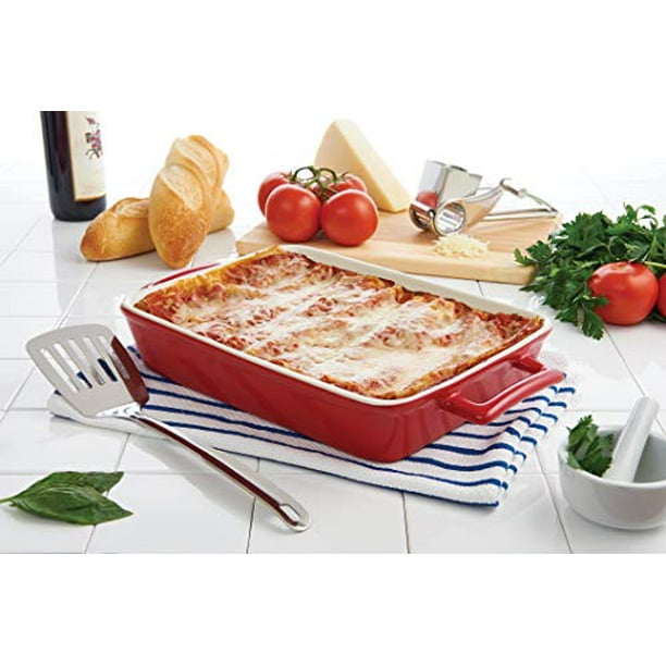 Plat à lasagne, lot de 2, plat de cuisson rectangulaire en