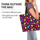 thumbnail image 2 of Balery Colorful Hearts Bolsa Tote Estilo Estético con Cremalleras, Bolsa de Hombro, Bolsa de Compras Grande y Plegable, 2 of 8